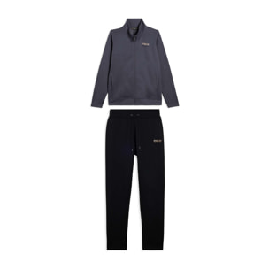 Tuta regular fit con collo alto e dettagli in strass