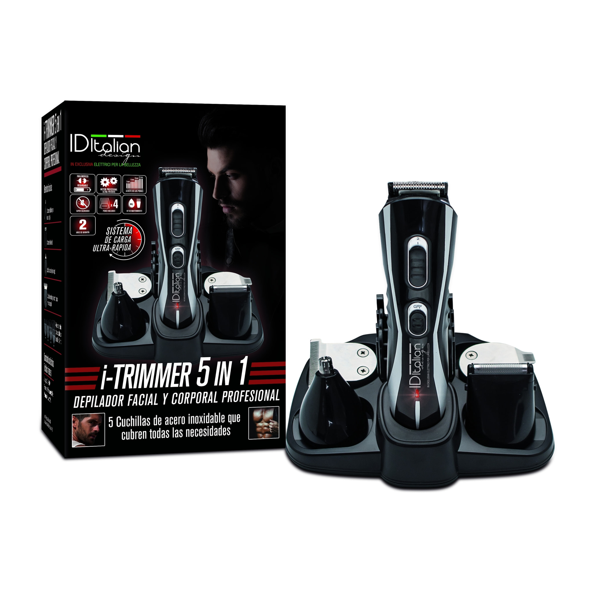Epilateur visage et corps professionnel i-trimmer 5 en 1