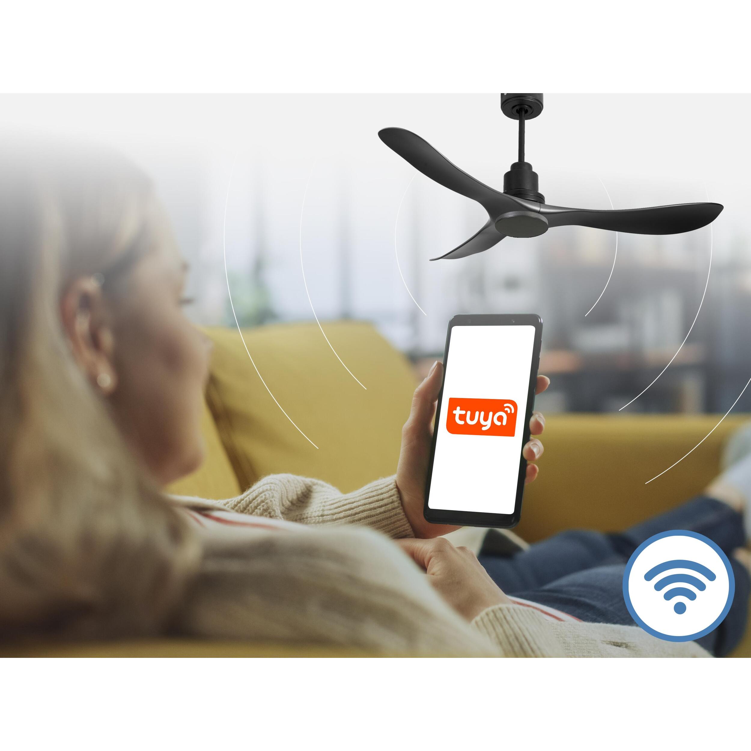 Ventilador de techo Modo Invierno/Verano Termostato Wifi Motor DC Techos Inclinados Mando a Distancia Hypersilence Memoria Vendible Shopify (AUTOMATICO) TiomanD132C0464565 PURLINE