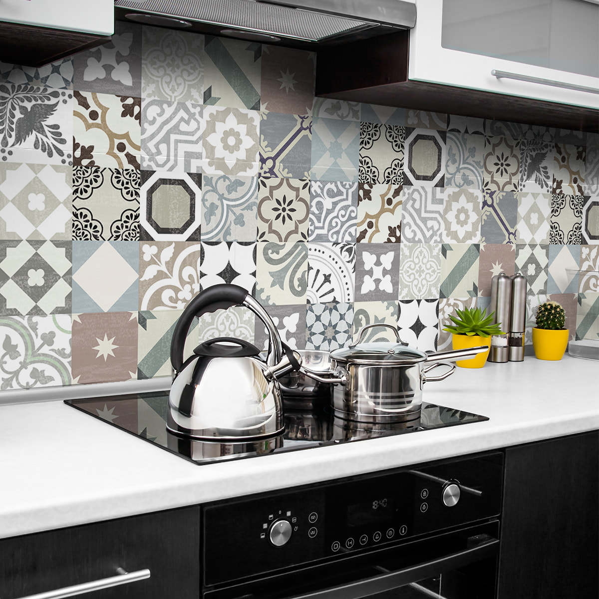 Sticker crédence adhésive - CARRELAGES CARDO - 60x100cm