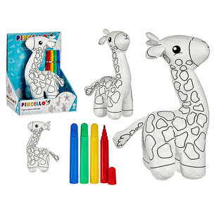 Peluche per dipingere il design della giraffa.