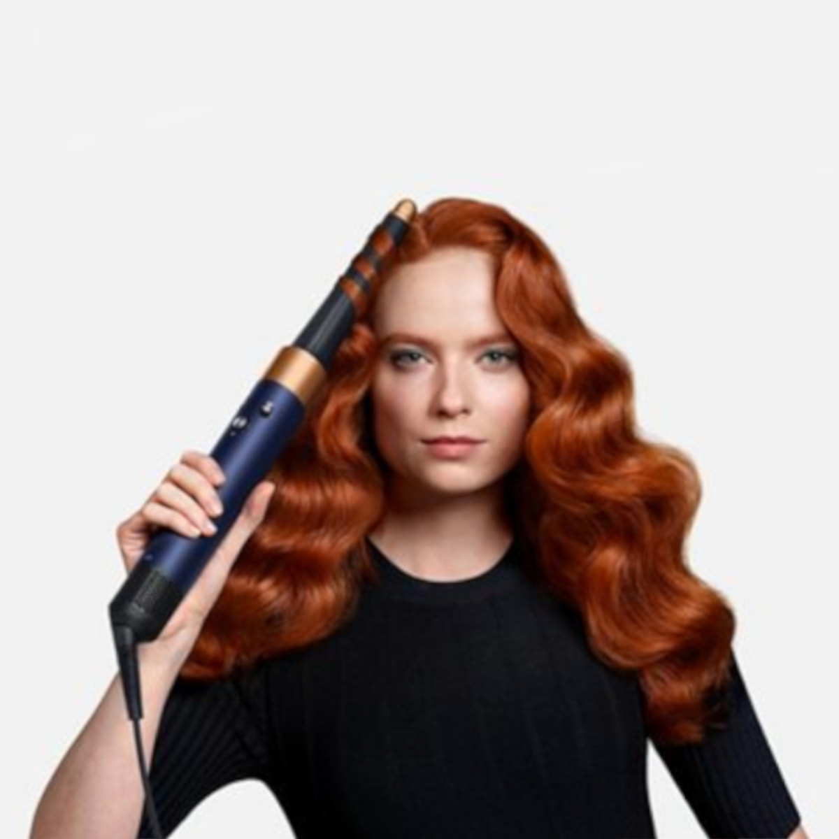 Multi-styler Dyson Airwrap i.d.™ - Cheveux raides à ondulés (Bleu de Prusse/Cuivré) - Reconditionné