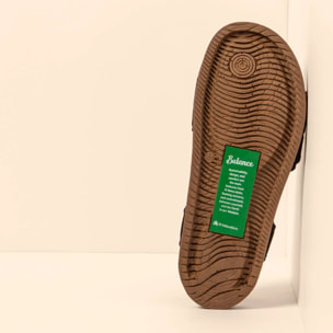 Sandalias N5799 NOBUCK LAVADO BLACK / BALANCE color Black