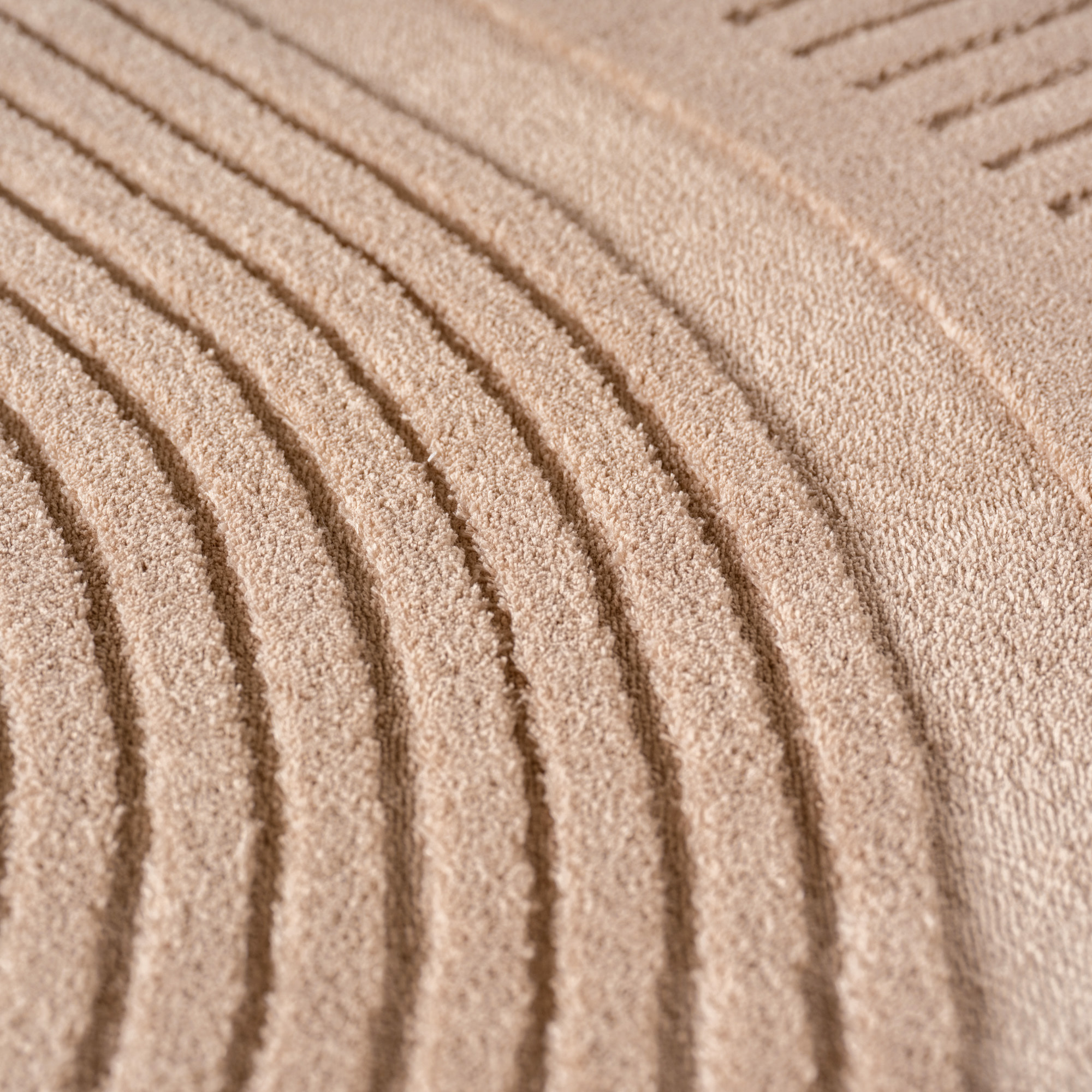 LENNY - Tapis de salon beige au design graphique