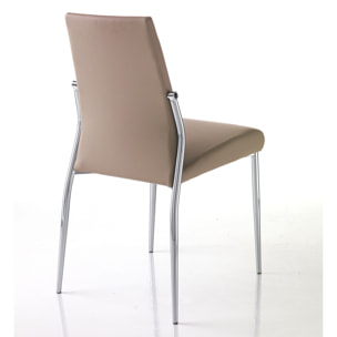 Tomasucci Lot de 4 Chaises MARGO' TORTORA Gris