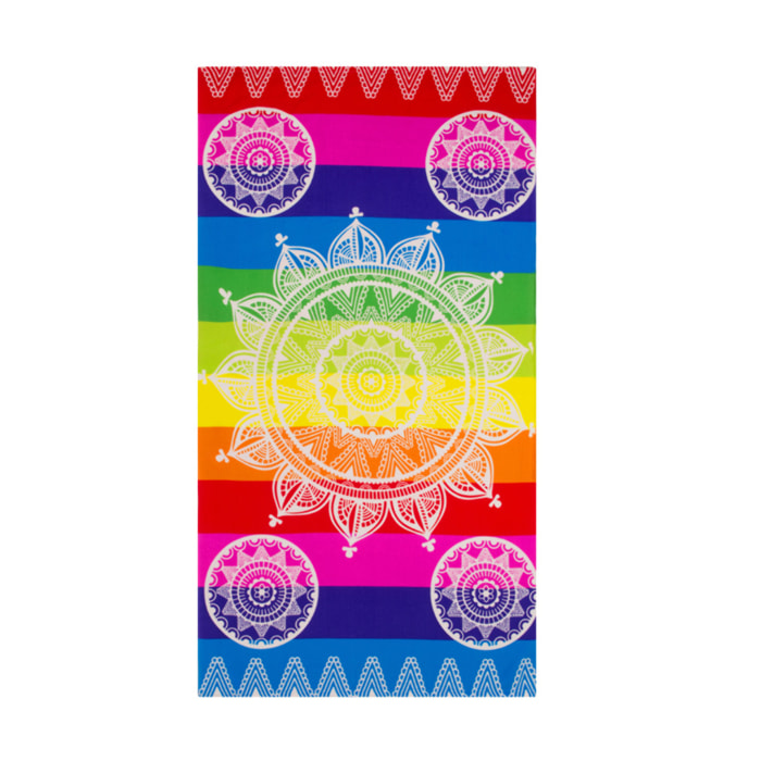 Telo Mare Grande 100x180 Spugna Maui Dehli Multicolor D10