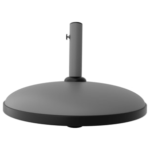 Radika - Base per Ombrellone da Giardino Rotondo Ø51 cm 25 Kg in Cemento Grigio