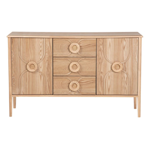 Aparador Mdf Marron 130x38x80 Cm