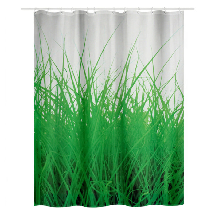 Rideau de douche Polyester GRASS 180x200cm Vert Spirella