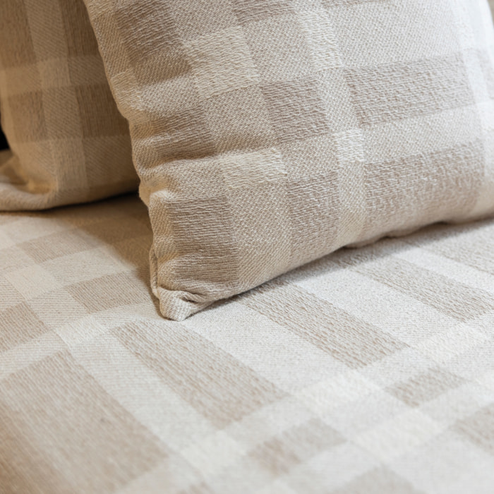 Naturals - Colcha Foulard - 80% Algodón - 20% Poliéster - Jacquard - Siena Beige