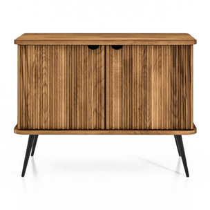 Buffet bois hêtre 2 portes amalfi 97x46cm