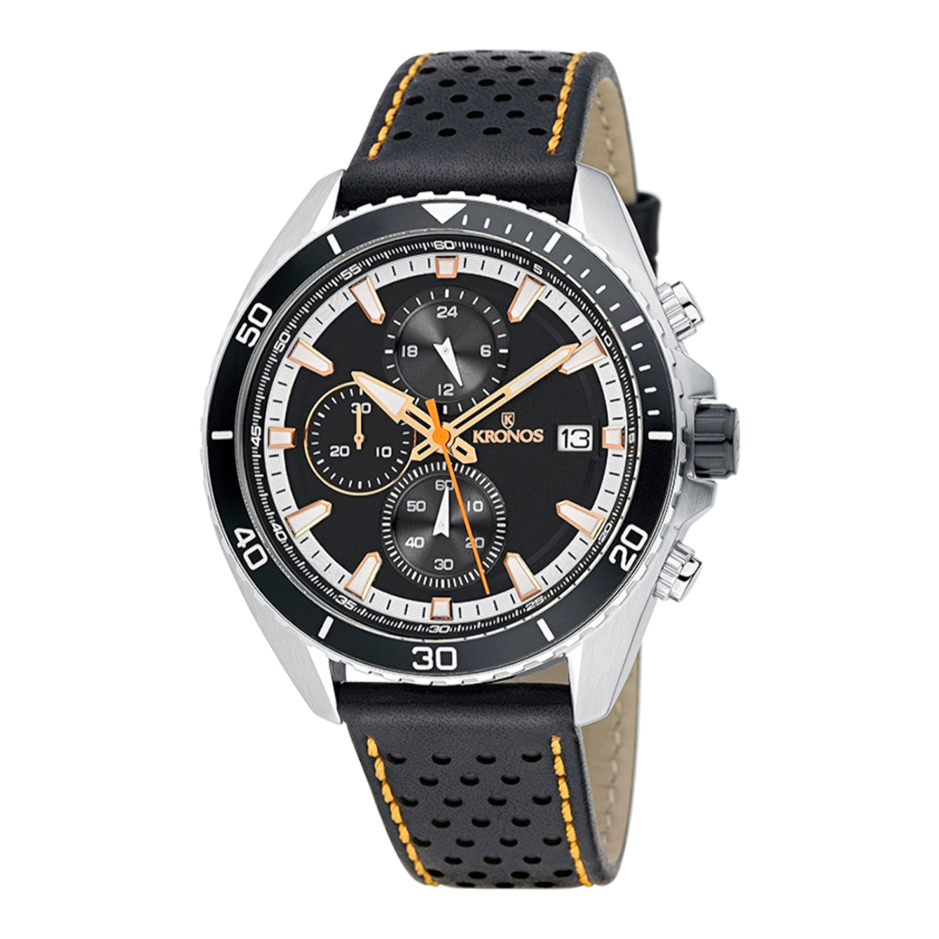 Reloj Kronos K005.55.19 Hombre Analogico Cuarzo con Correa de Cuero