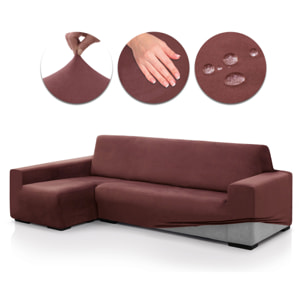 Funda TERCIOPELO ANTI MANCHAS Multi elástica para CHAISE LONGUE modelo VERONICA