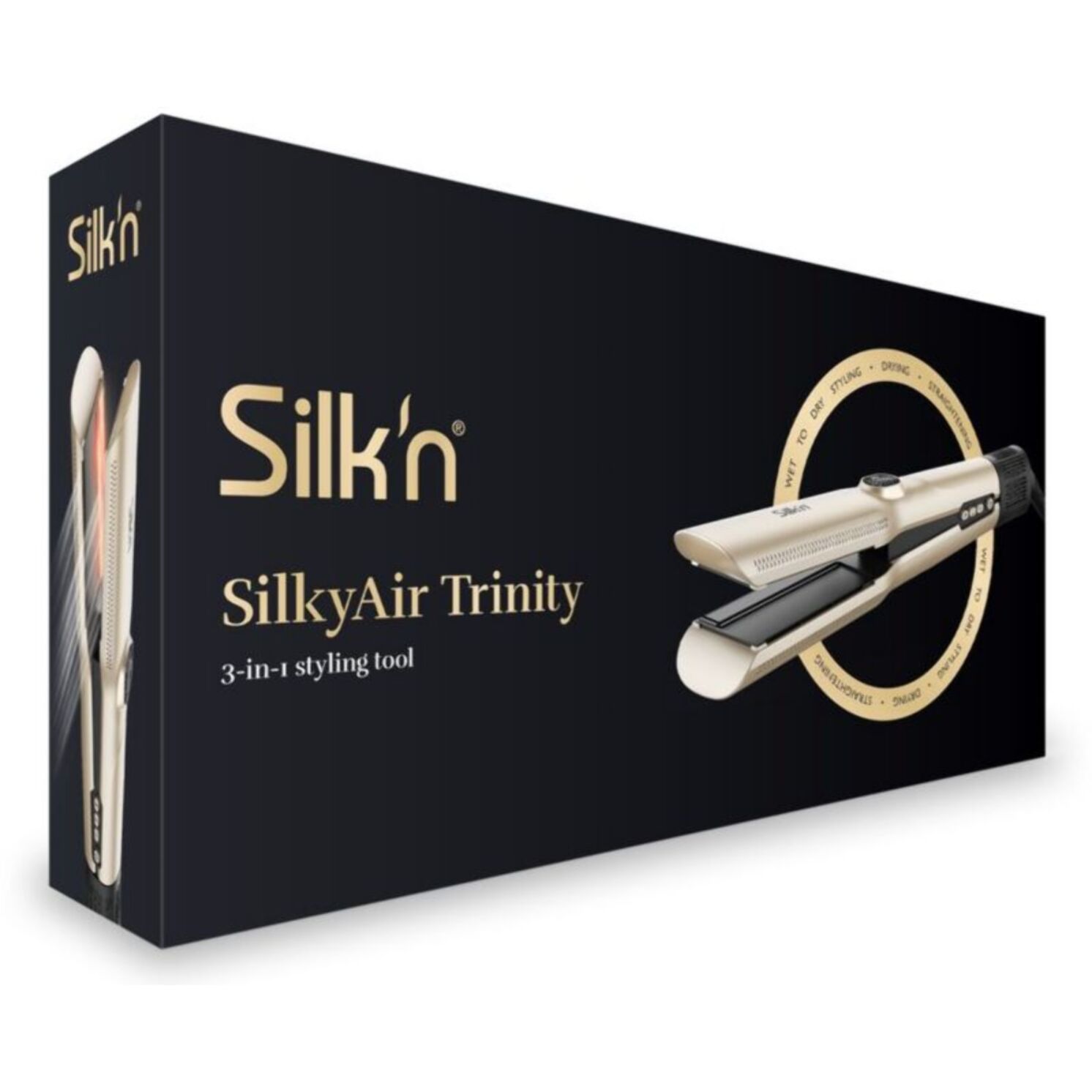 Lisseur séchant SILK'N SilkyAir Trinity 3 en 1