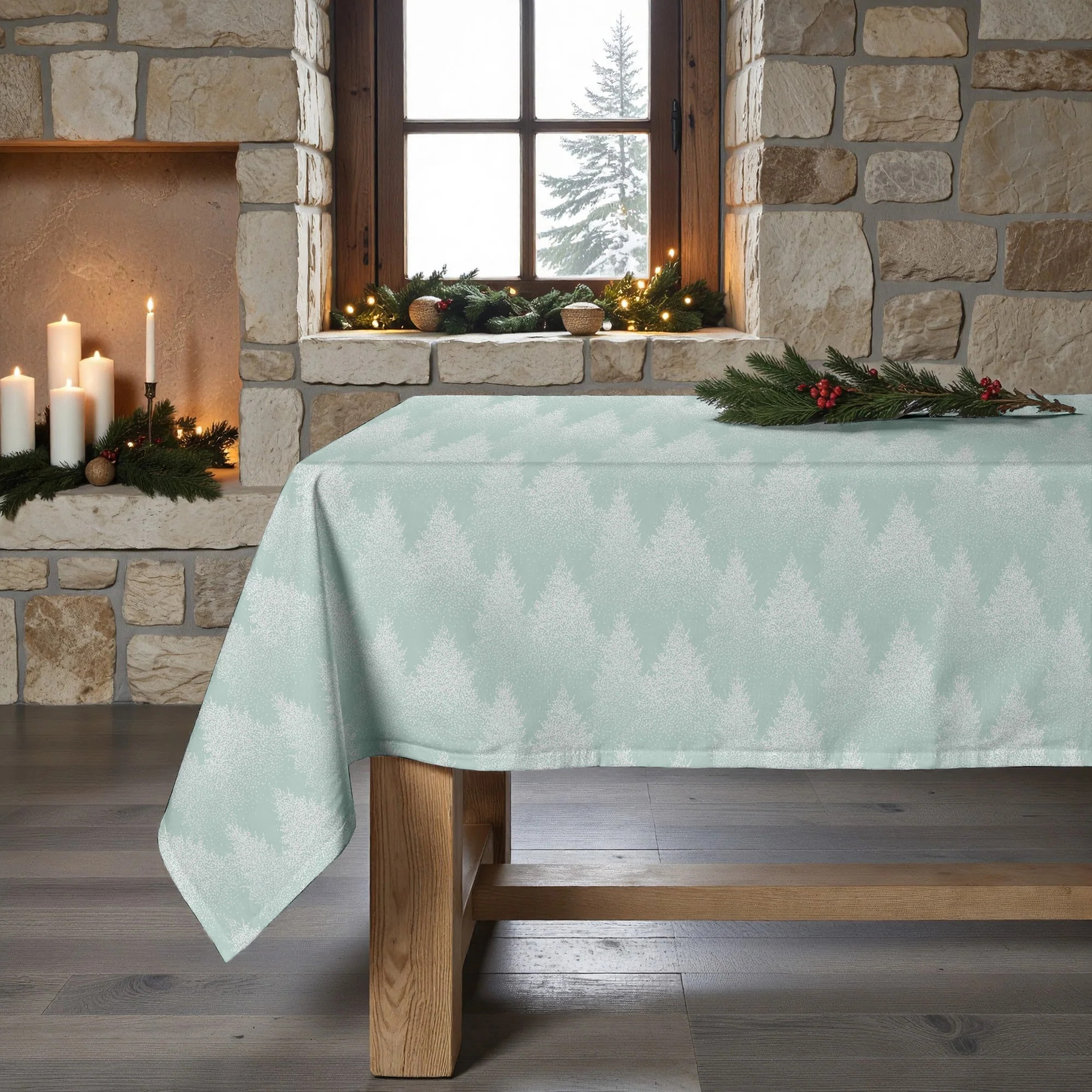 Nappe en résine Anti-tâches Merry Christmas 80