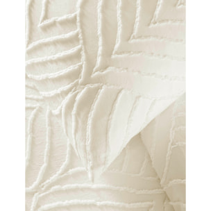 Parure de lit 3 pièces tufté - Ivoire