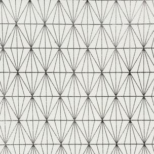 Nappe Motif Geometrique Argente 140x250cm