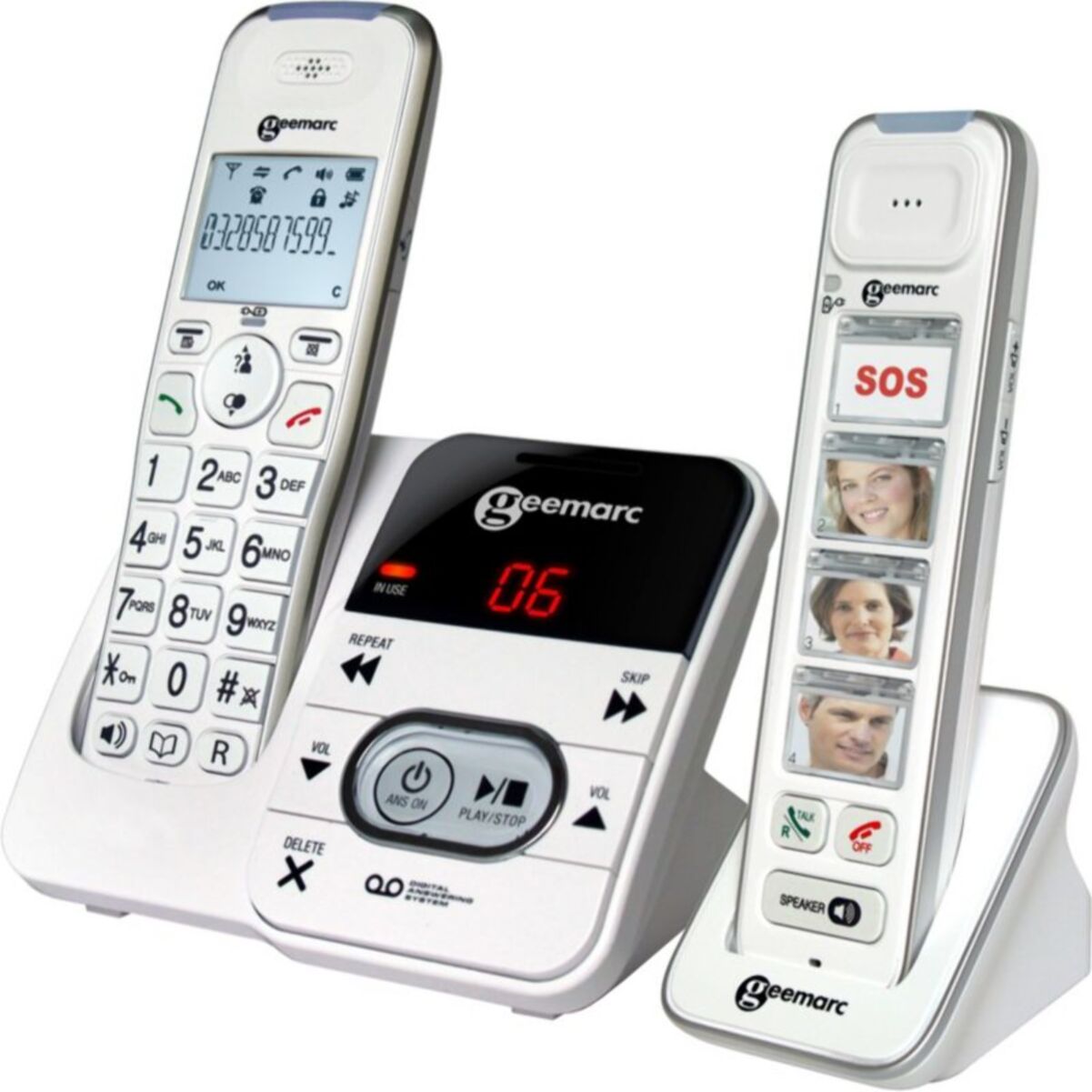 Téléphone sans fil GEEMARC Pack Mobility 295 Blanc