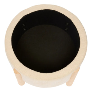 Tabouret Coffre Elki Blanc 45,5x37x45,5cm