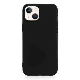 DAM Custodia in silicone  Essential per iPhone 13/14. Interno morbido e vellutato. 7,43x1,06x14,95 cm. Colore nero