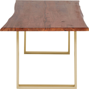 Table Harmony noyer laiton Kare Design