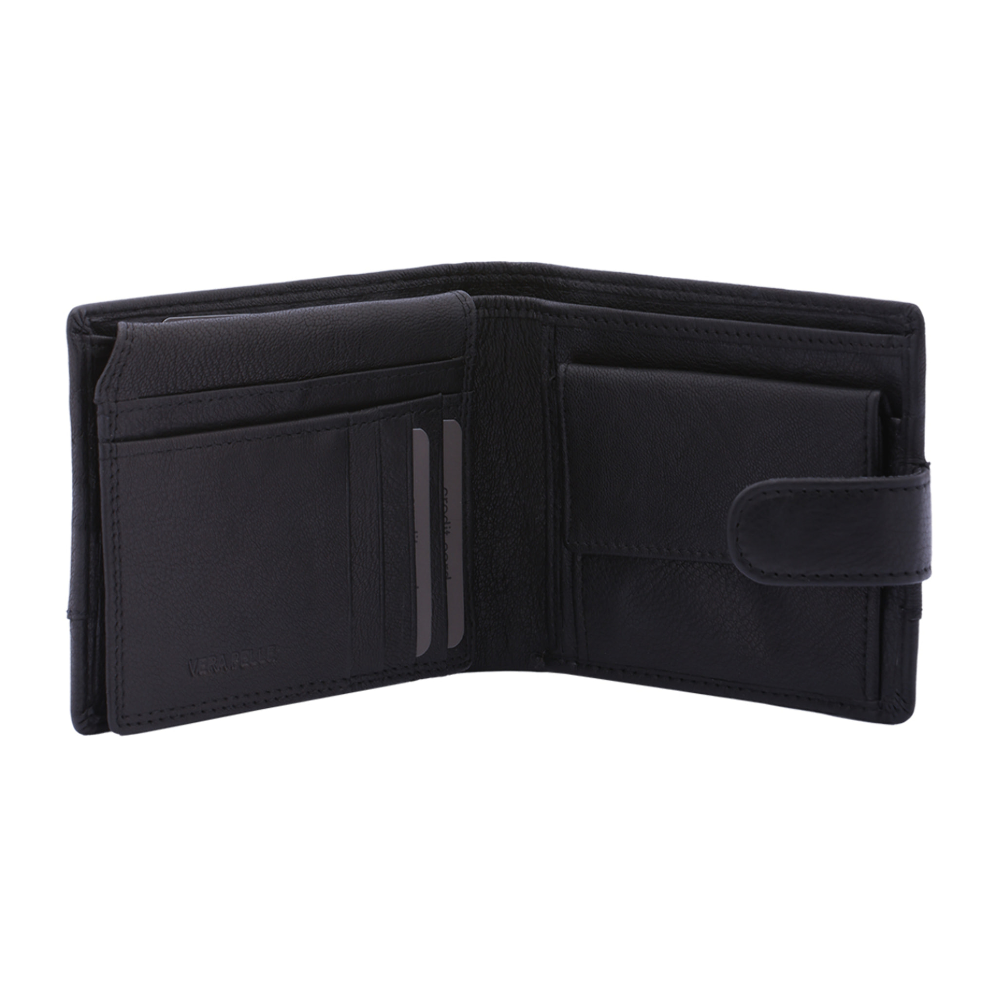 Portafoglio  da uomo In Vera pelle Made in Italy 10x12,5x2,5 cm