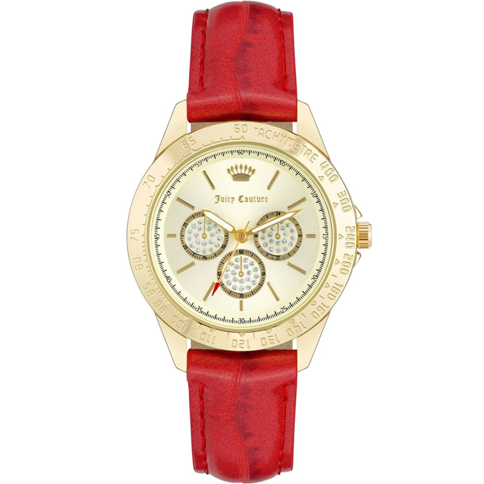 Reloj Juicy Couture JC1220GPRD Mujer Analogico Cuarzo con Correa de Polipiel