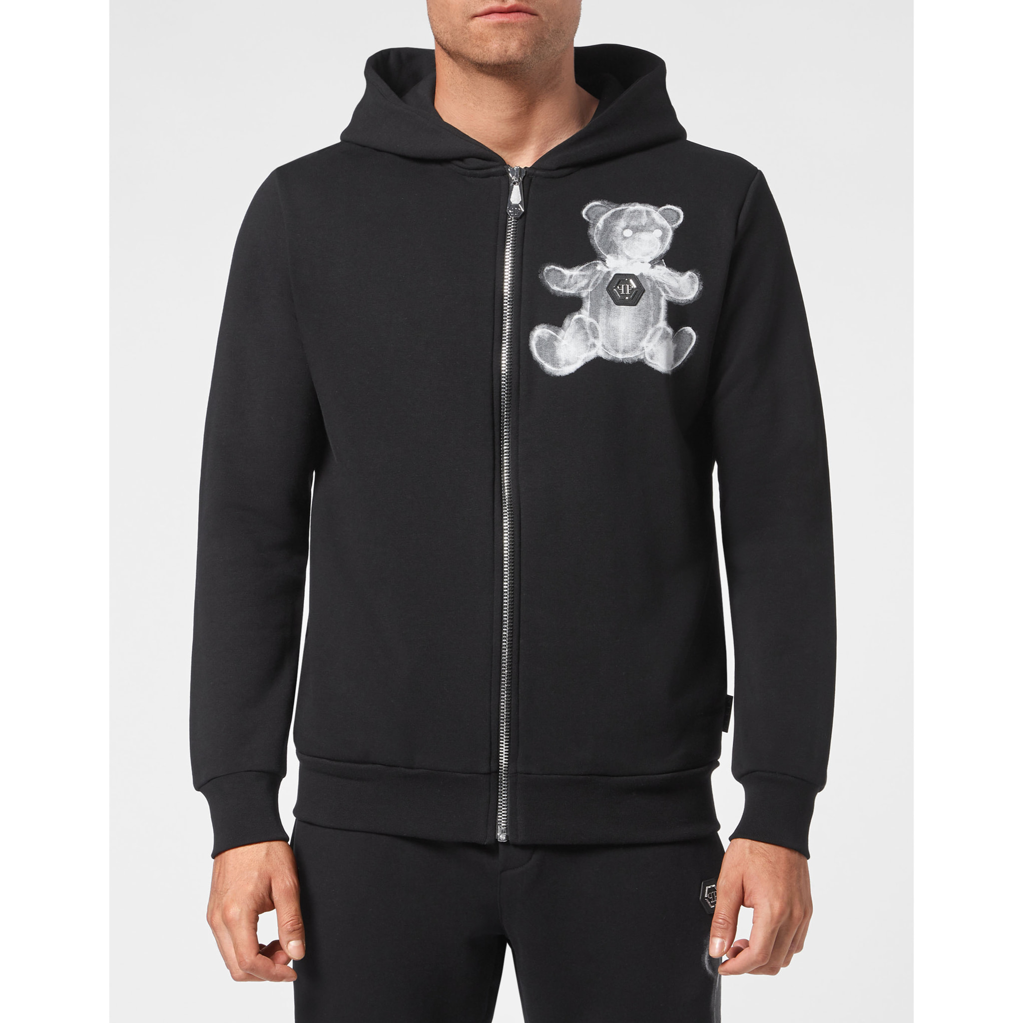 PHILIPP PLEIN Chándal: Sudadera con capucha y pantalón TEDDY