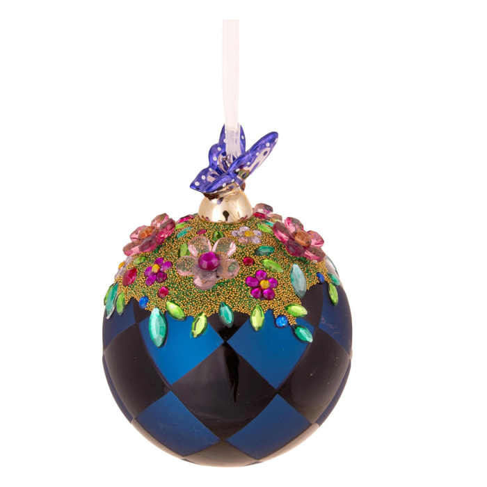 Sfera con rombi e top farfalla - Pezzi 3 - BLU - Bianchi Dino SpA