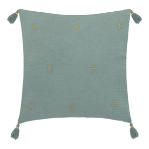 Coussin "Jamana" 40x40cm vert céladon