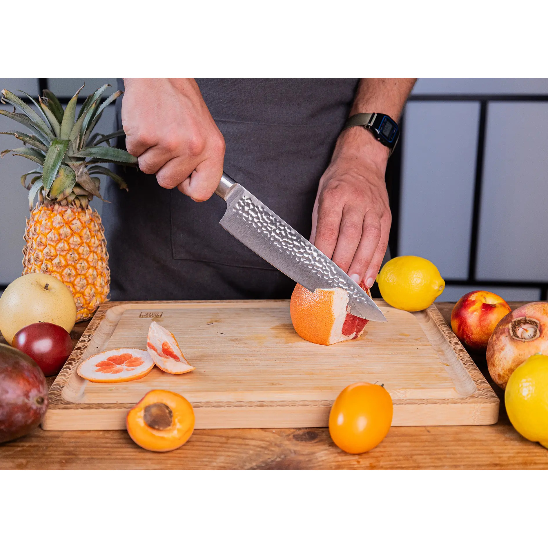 Couteau de Chef Gyuto | Lame 200 mm | Acier Inoxydable | Lame Japonaise 440C