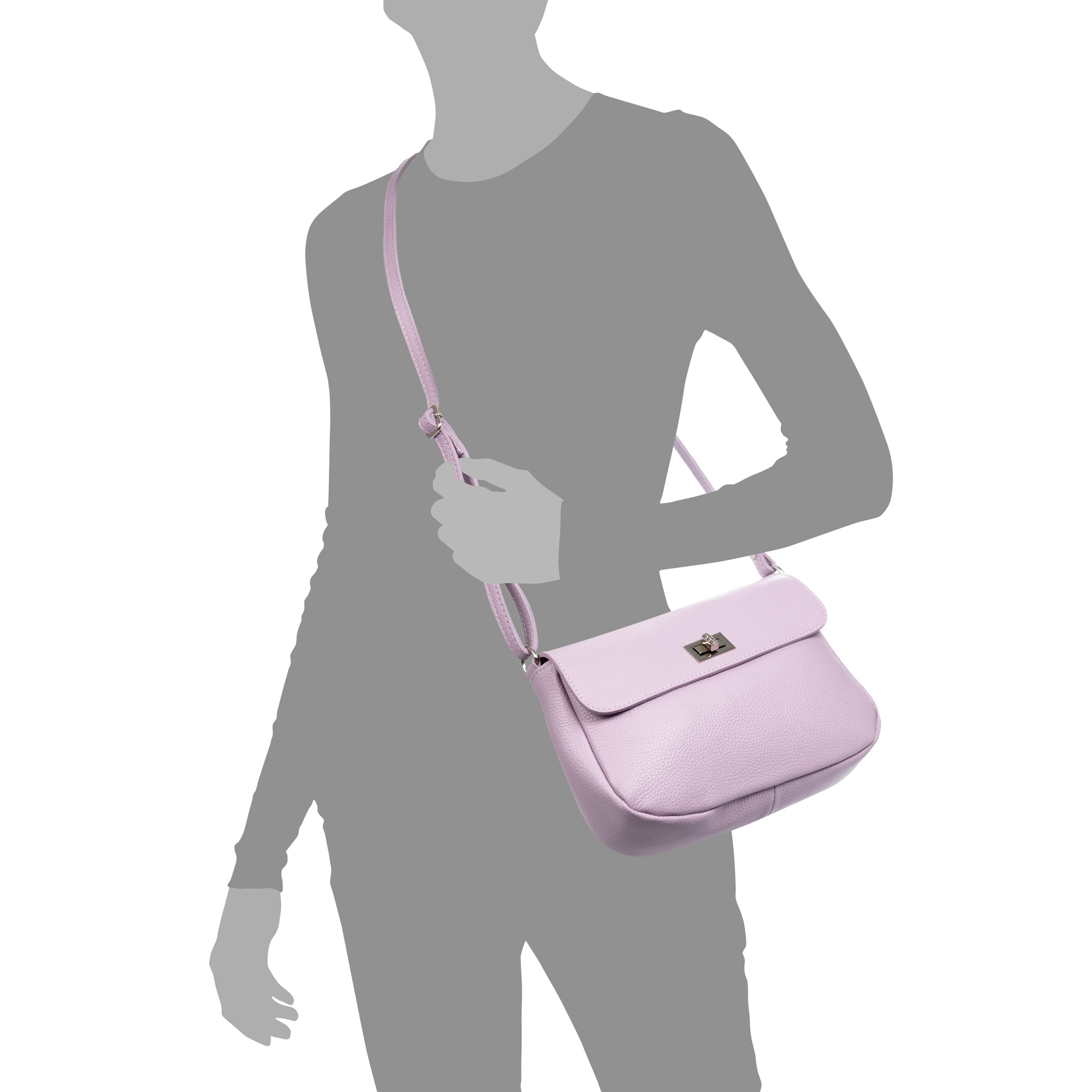 Arignano bolso bandolera mujer. Piel auténtica Dollaro.