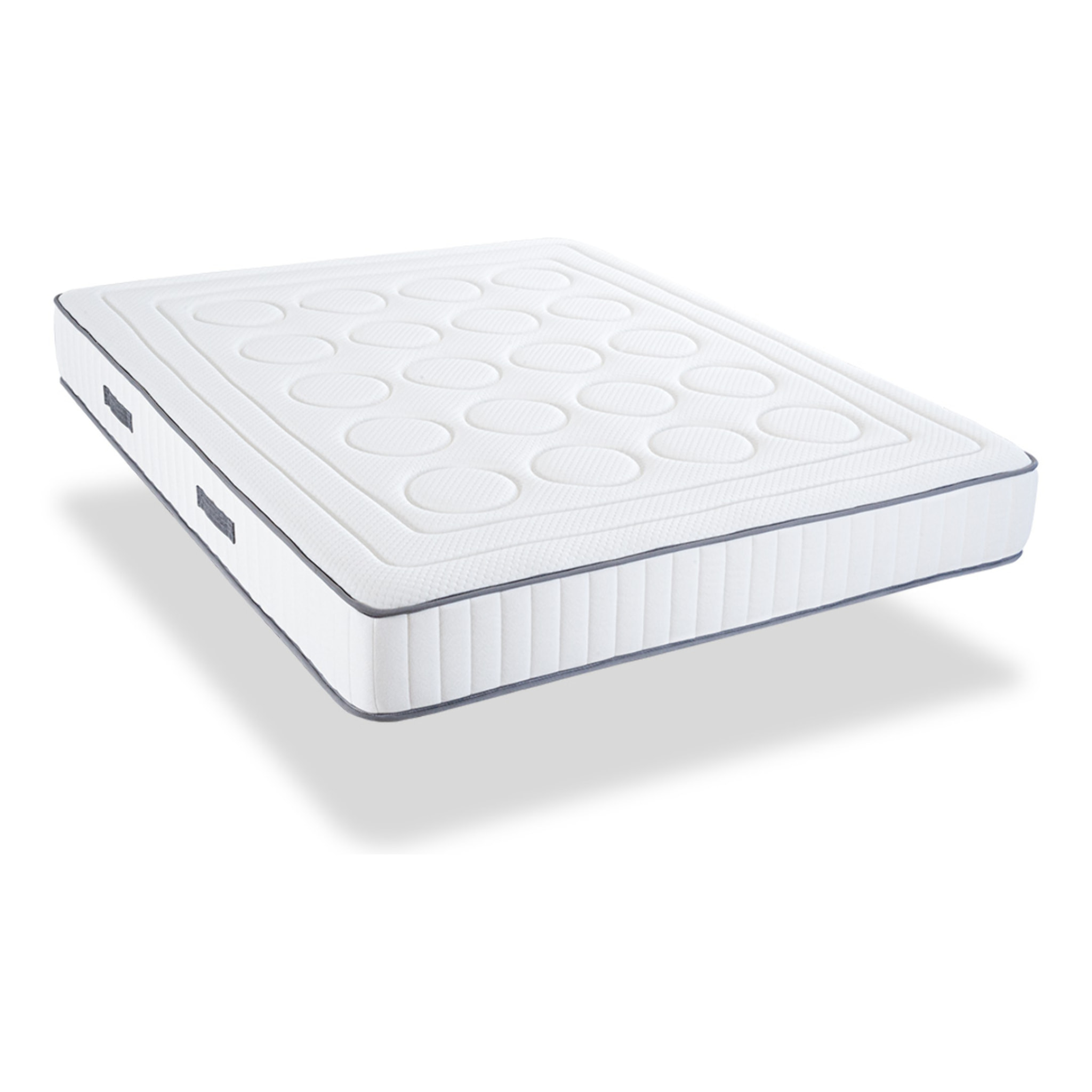 Matelas Cristal, Mémoire de Forme, 18 cm, Soutien Ferme, Mousse Recyclée Haute Densité