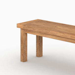 Banc 3 places en bois de teck recyclé 200 cm - Mémo