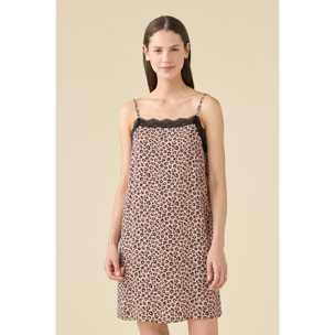Camicia da notte in viscosa articolo animalier lover. Noidinotte