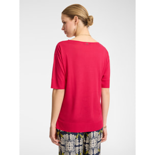 Elena Mirò - Camiseta de tejido de punto tricot - Rojo