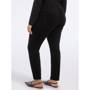 Fiorella Rubino - Pantalones skinny de terciopelo - Negro