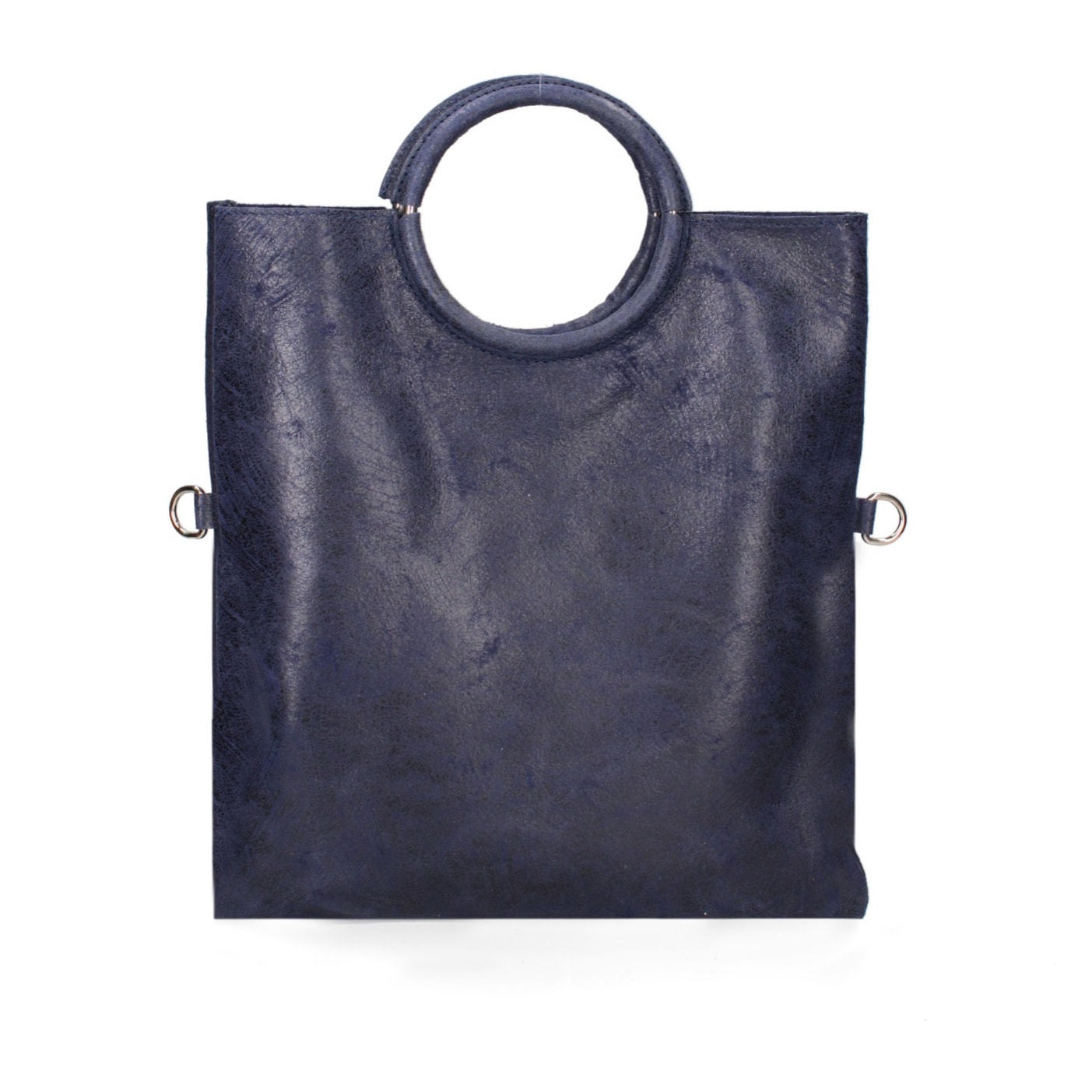 Borsa a mano da donna Made in Italy - Modello Velvet - 100% pelle scamosciata - 29.0 x 30.0 x 1.0 cm