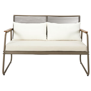 Salon De Jardin Palma Beige 4 Pcs