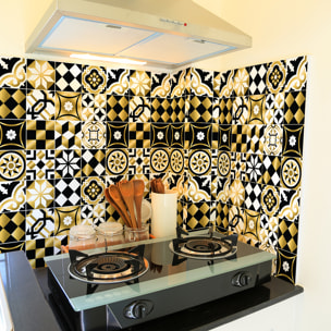 Stickers muraux - Sticker Mural Carrelage adhésif Cuisine Salle de Bain - 9 STICKERS CARRELAGES AZULEJOS LORENZIA