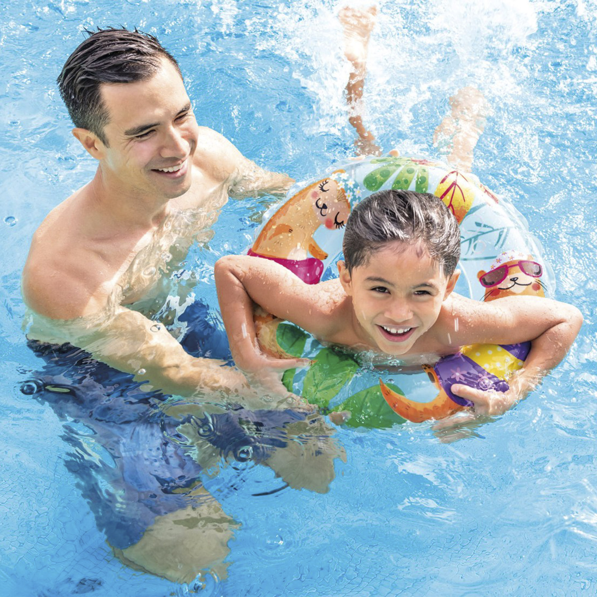Intex Salvagente Fondo Marino, Colori assortiti, 61 cm