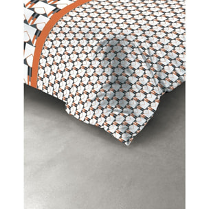 Parure Housse De Couette 3pcs avec Taies oreiller 100%microfibre 60gsm Arrow