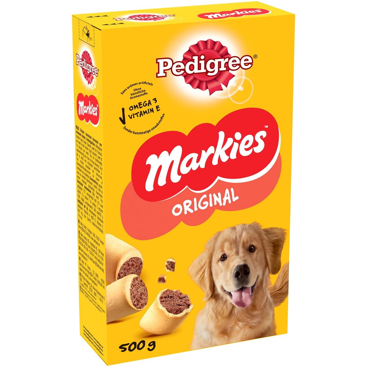 PEDIGREE Markies Biscuits fourrés pour chien 12x500g