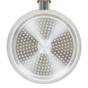 Casserole "Harmony" D20cm en aluminium forgé beige