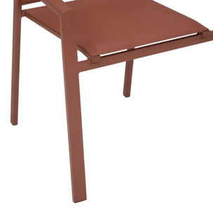 Fauteuil de jardin empilable Essentia acajou
