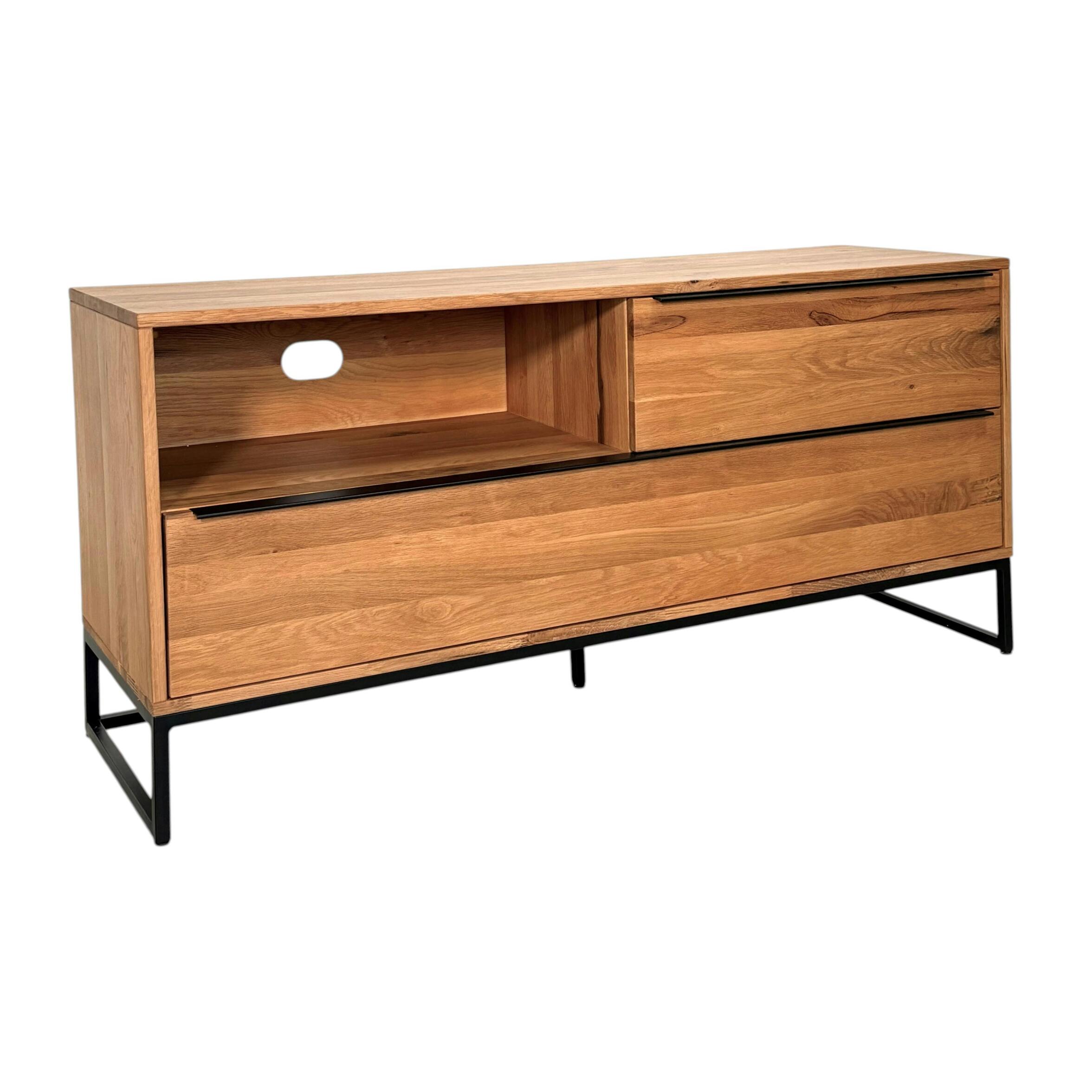 Meuble TV 145 cm en chêne clair VOLGA
