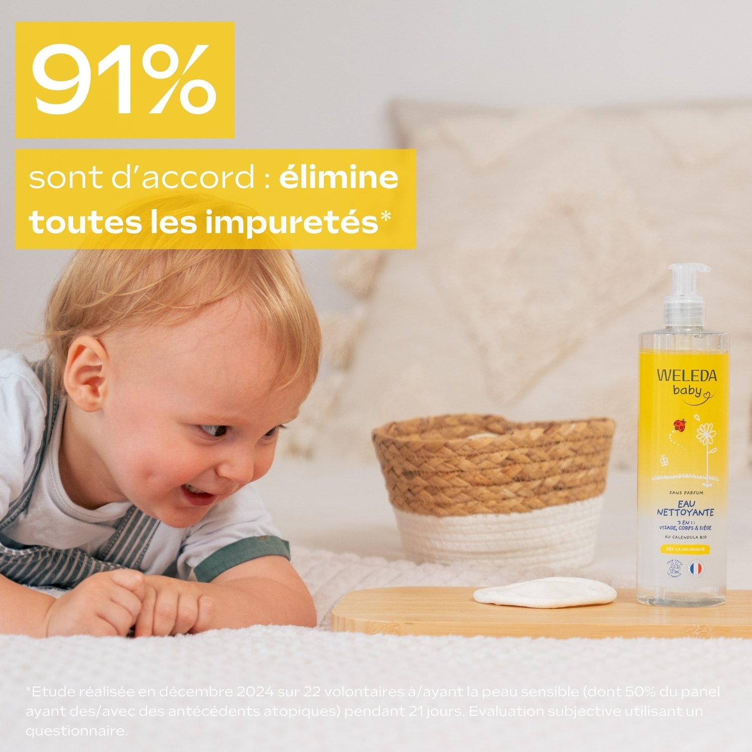 WELEDA - Eau nettoyante Calendula sans parfum - 400 ml