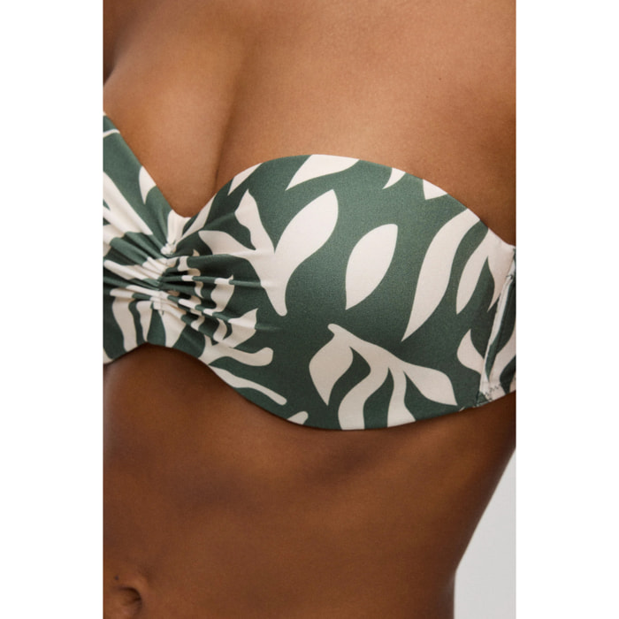 Set bikini brasiliano push-up a fascia glitterato