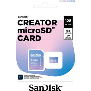 Carte Micro SD SANDISK 128Go Creator