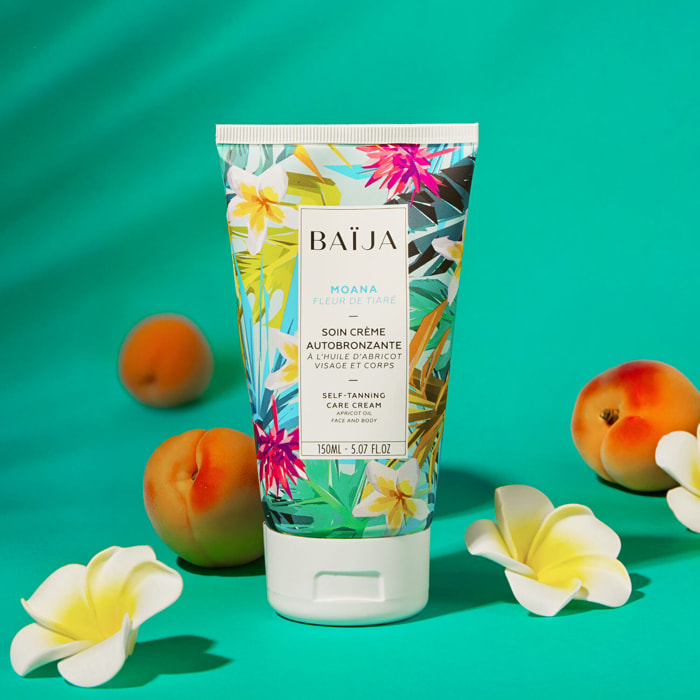 Moana - Soin Crème Autobronzante Visage & Corps à l'Huile d'Abricot